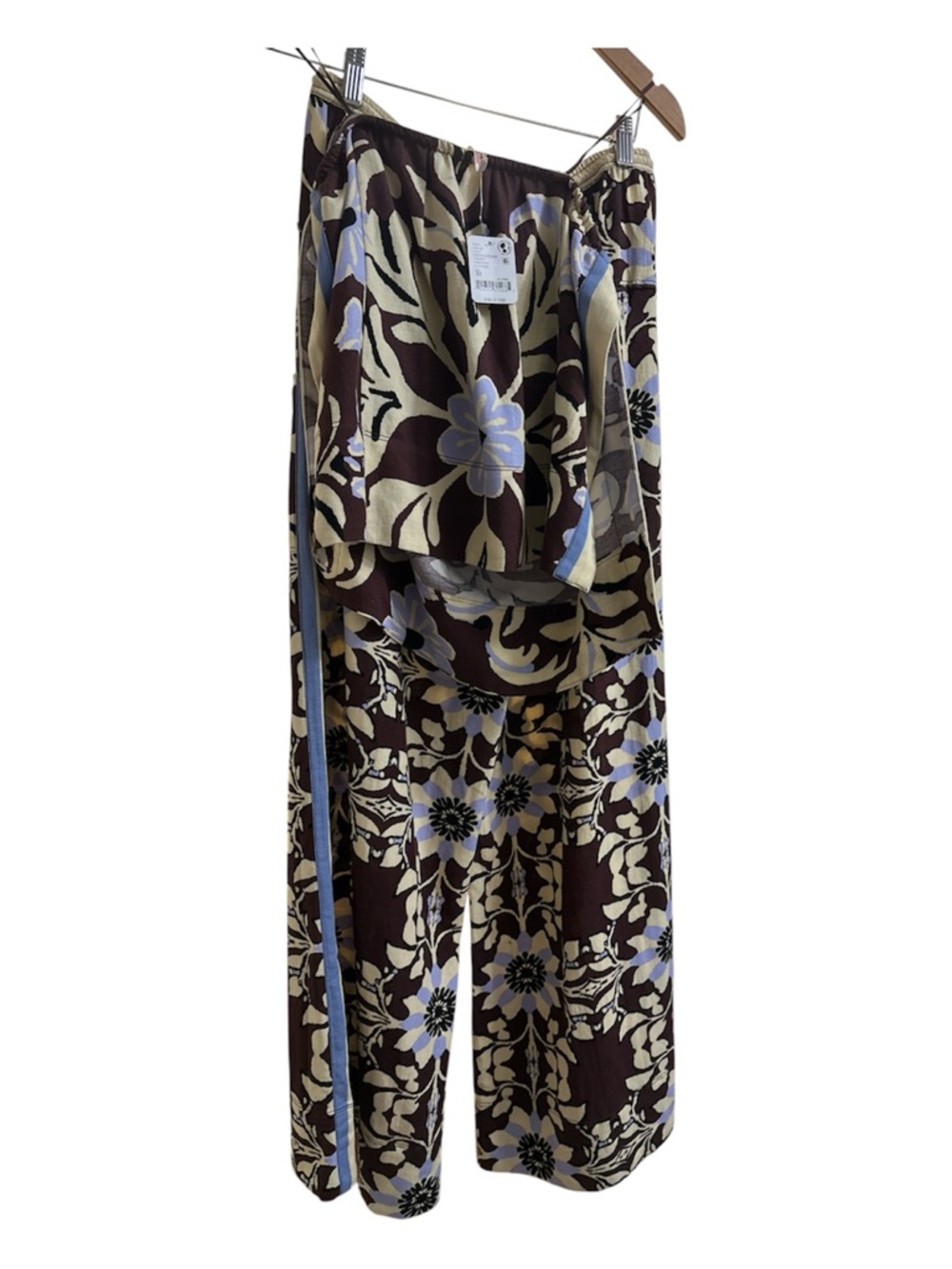 FREE PEOPLE Devella Set in Chocolate Combo NWT Size XS - Picture 5 of 9